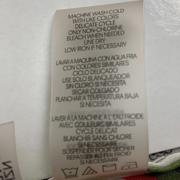 Calvin Klein Button Front Shirt Sz S Mixed Print Floral Patchwork Colorful #11H - Picture 7 of 8